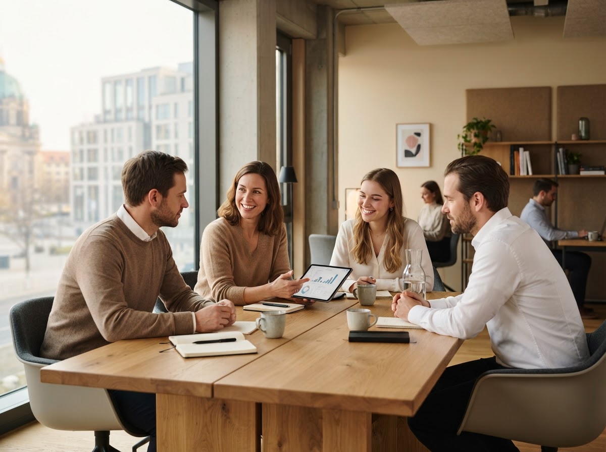 semempinsp Analystenteam bei der Auswertung von Markt­daten im Büro